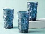 Sofya Glass 3-Teilig Glas 460Ml Navy Blau