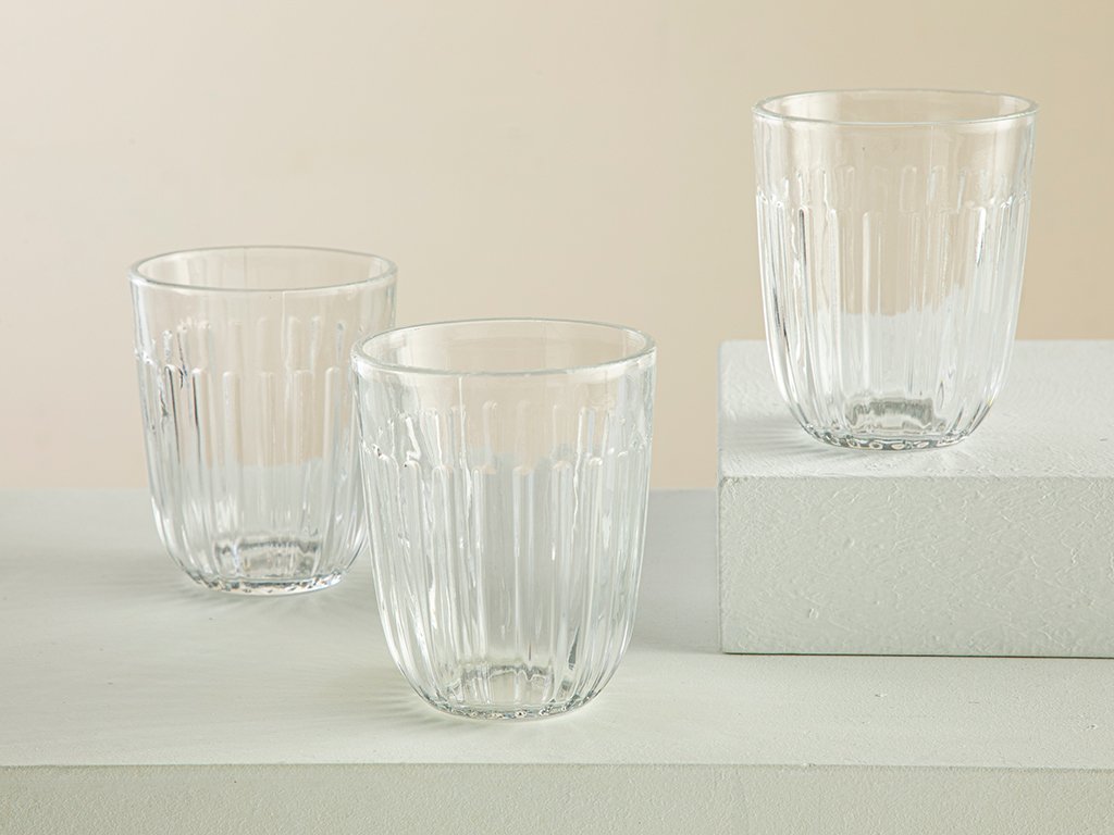Quartz Trinkglas 3Er-Set Glas 275ml Klar