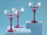 Misty Dessertbecher 3-Teilig Glas 300Ml Rosa