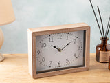 Horloge De Table Bois, Wooden, 27x6x21,5cm, Brun
