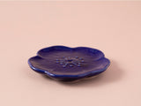 Assiette En Céramique Pour Apéro, Bellflower, 9cm, Bleu Marine