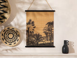 Accesoire Mural Bambou, Exotic Palma, 38x46x1,2cm Noir - Naturel