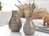 Vase, Elanor, 10,7x10,7x15,5cm Brun