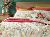 Floral Pureness Bettdeckenbezug-Set Baumwolle King Size 240X220Cm Rosa