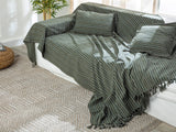 Reverie Sofaüberwurf Baumwolle Webware 170X180Cm Khakifarben