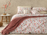 Blissful Garden Bettdeckenbezug-Set Baumwolle Doppel 200X220Cm Rosa