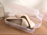 Boîte De Rangement Chaussures Femmes Plastique Loya 33x18x10cm Nude