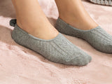 Winter Mode No-Show-Socken Baumwolle Damen 36-40 Grau