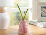 Floral Vase Porzellan 9,1X9,1X12,2Cm Rosa