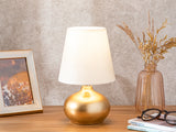Lampe De Table Goldy 117x27cm Blanc-doré
