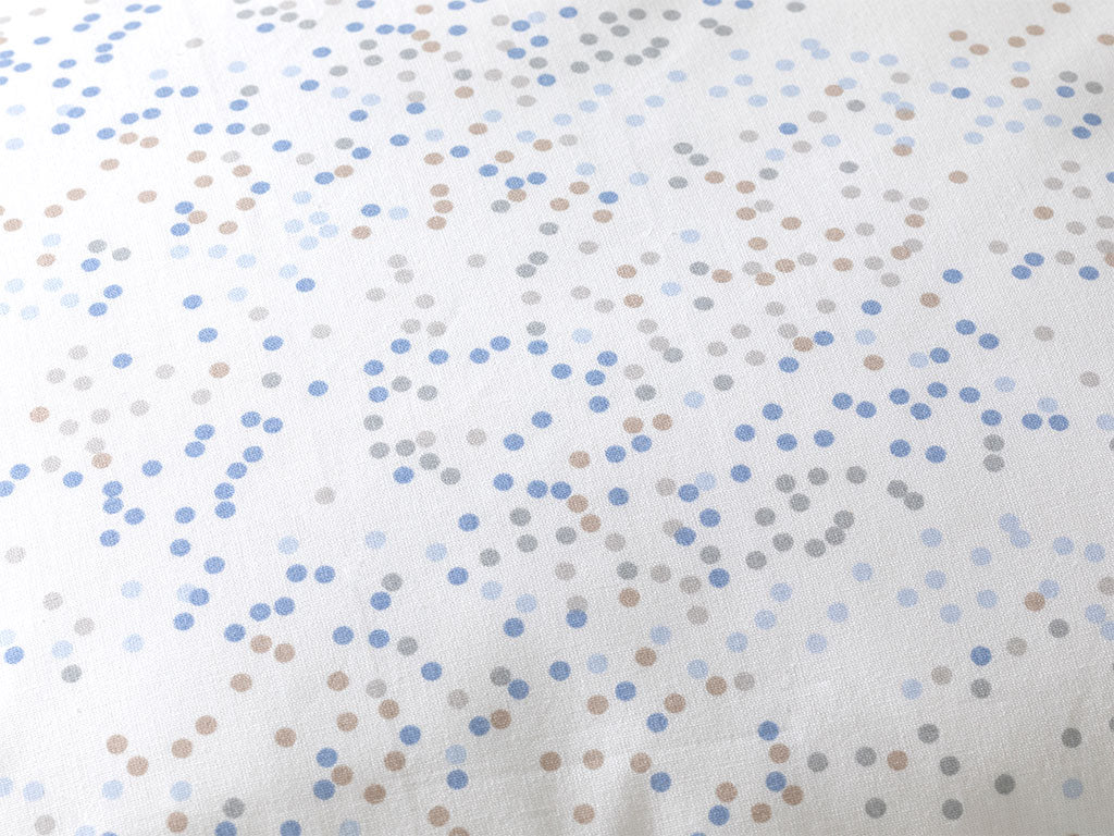 Taie D'oreiller Bébé Coton Mini Dots 35x45cm Bleu