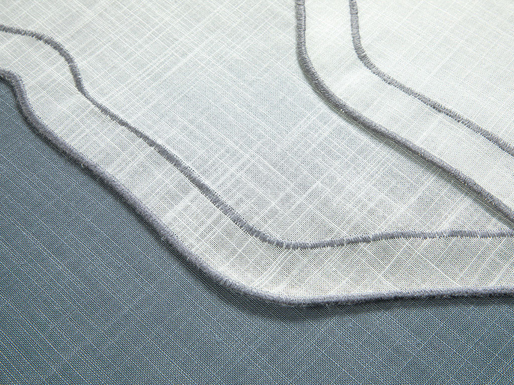 Adora Tischset Polyester 2Er-Set 35X50Cm Weiß - Grau