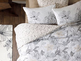 Monochrome Bettdeckenbezug-Set Baumwolle Einzel  160X220Cm Schwarz - Weiß