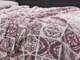 Tiles Decke Baumwolle Einzel 150X200Cm Rosa