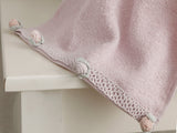 Essuie-mains Crochet Mini Rose 30x45cm Lilas Clair