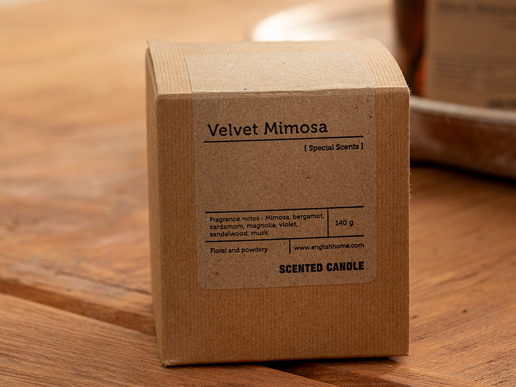 Velvet Mimosa Duftkerze 125 G Bernsteinfarben