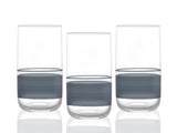 Band Wasserglas 3Er-Set 365Ml Grau
