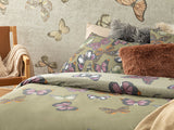 Papilions Bettdeckenbezug-Set Baumwolle Einzel 160X220Cm Grün