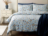 Art Floral Bettwäsche Baumwolle Doppel 200X220Cm Blau