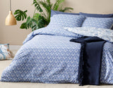 Morris Bettdeckenbezug-Set Baumwolle Einzel  160X220Cm Blau