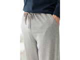 Pyjama Homme Coton Jersey Simple S Gris - Bleu Marine