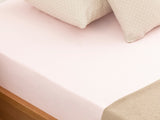 Uni Bettlaken Baumwolle Einzel 160X240Cm Rosa