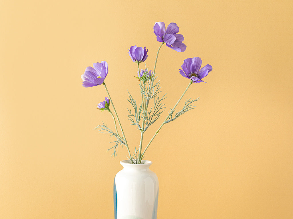 Fleur Artificielle, Daisy Bunch, 50cm Violet