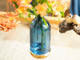 Vase En Verre, Ariana Borosilkat, 9x19cm Bleu Marine