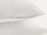 Uni Spannbettlaken-Set Kammgarn Baumwolle Einzel 100X200Cm Weiß