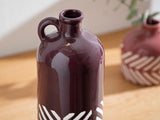 Bottle Vase 10X10X27Cm Bordeauxrot