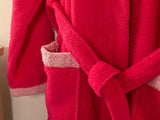 Wellsoft Kinderbademantel Baumwolle-Polyester 10-12 Jahre Rosa