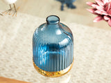 Vase En Verre, Ariana Borosilkat, 10x14cm Bleu Marine