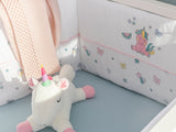 Mini Unicorn Babybett-Umrandung 40X200Cm Rosa