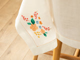 Flower Spree Tischdecke Bestickt Polyester 150X220Cm Weiß