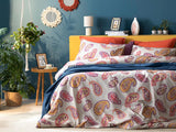 Flower Paisley Bettdeckenbezug-Set Baumwolle Einzel  160X220Cm Beige
