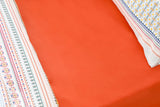 Ethnic Stripe Coton Pour Une Personne Ensemble Housse De Couette, Dr 160x220cm Prune