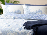 Morris Bettdeckenbezug-Set Baumwolle King Size 240X220Cm Blau