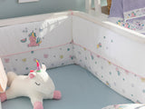 Mini Unicorn Babybett-Umrandung 40X200Cm Rosa