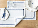 Agate Polyestere 2 Secondes Set De Table1 Bleu Marine