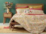 Wild Flowers Bettdeckenbezug-Set Baumwolle King Size 240X220Cm Rosa