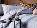 Urban Check Bettdeckenbezug-Set Baumwolle Einzel 160X220Cm Blau