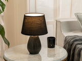 Lampe De Table Sandra 12x12x31cm Noir