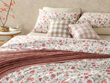 Blissful Garden Bettdeckenbezug-Set Baumwolle Doppel 200X220Cm Rosa