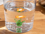 Flower Trinkglas 350Ml Orange
