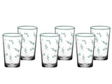 Rosalinda 4 Wassergläschen Als Begleiter Zum Mokka 6Er-Set Glas 100Ml Nilgrün